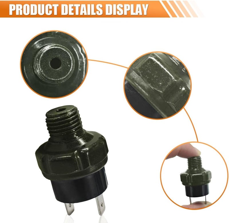 BDZMC 70-100 PSI Air Pressure Switch, 1/4" NPT Thread Air Compressor Pressure Switch, DC 24V 12V Pressure Switch, 70 PSI Air Horn/Tank Pressure Switch (70-100PSI) - Image 4